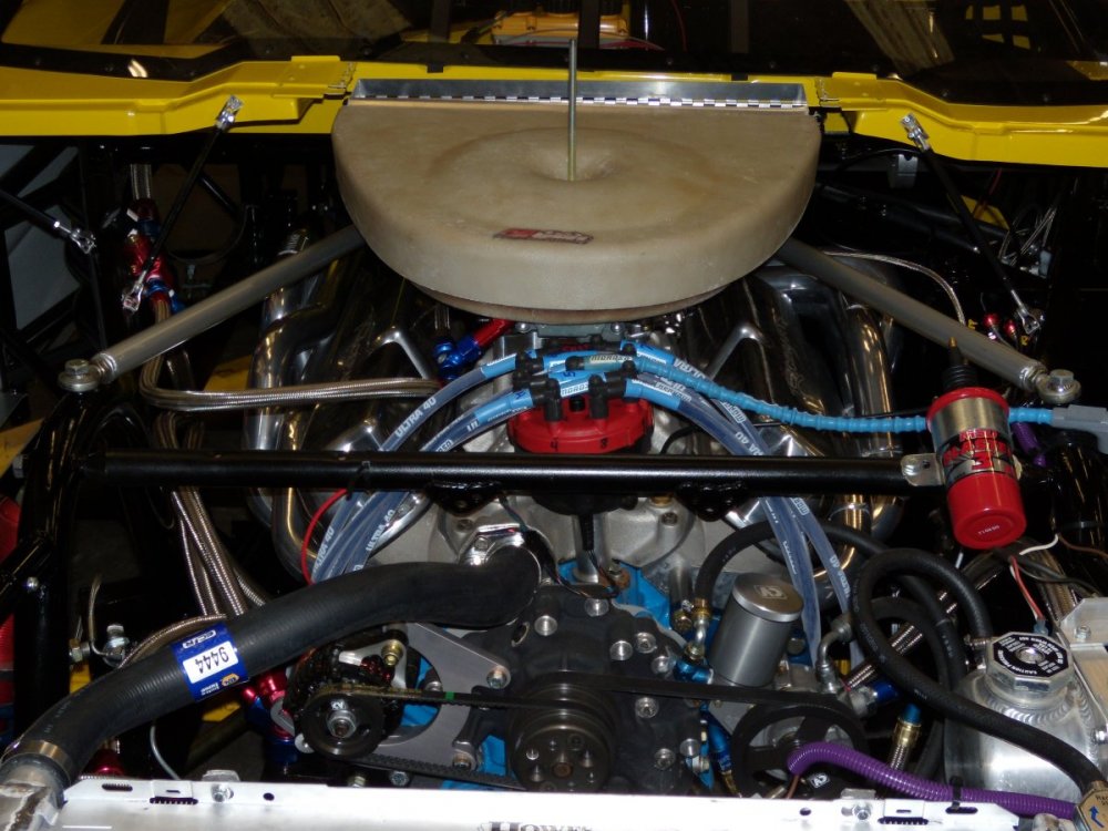 65 Completed engine compartment with tower braces visible.JPG
